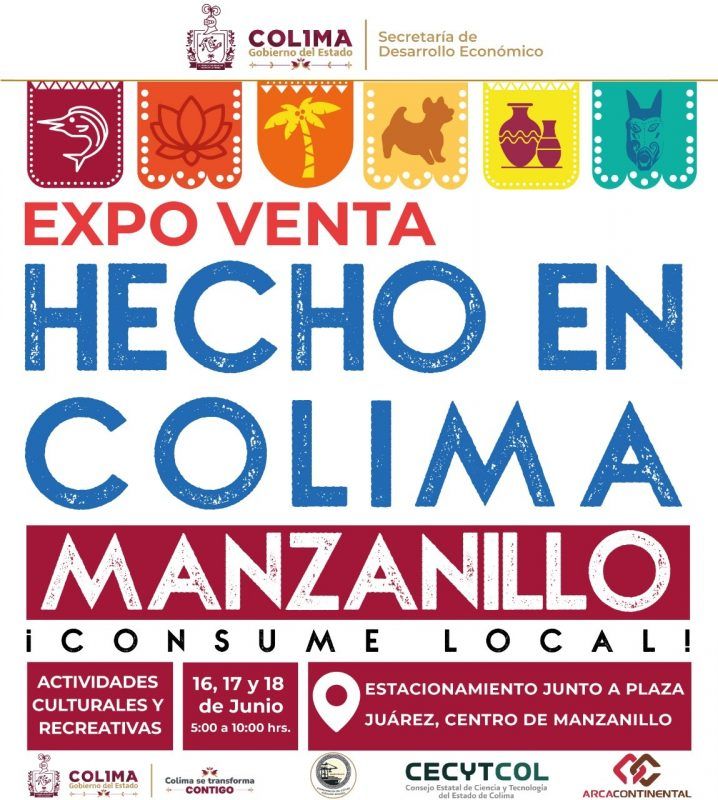 Secretaría de Desarrollo Económico invita a participar en “Expo Venta Hecho en Colima”