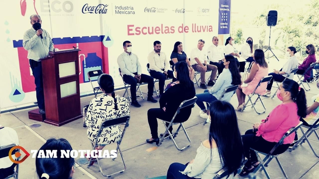 Gobierno de Colima inaugura “Escuelas de lluvia” apoyadas por Fundación Coca-Cola