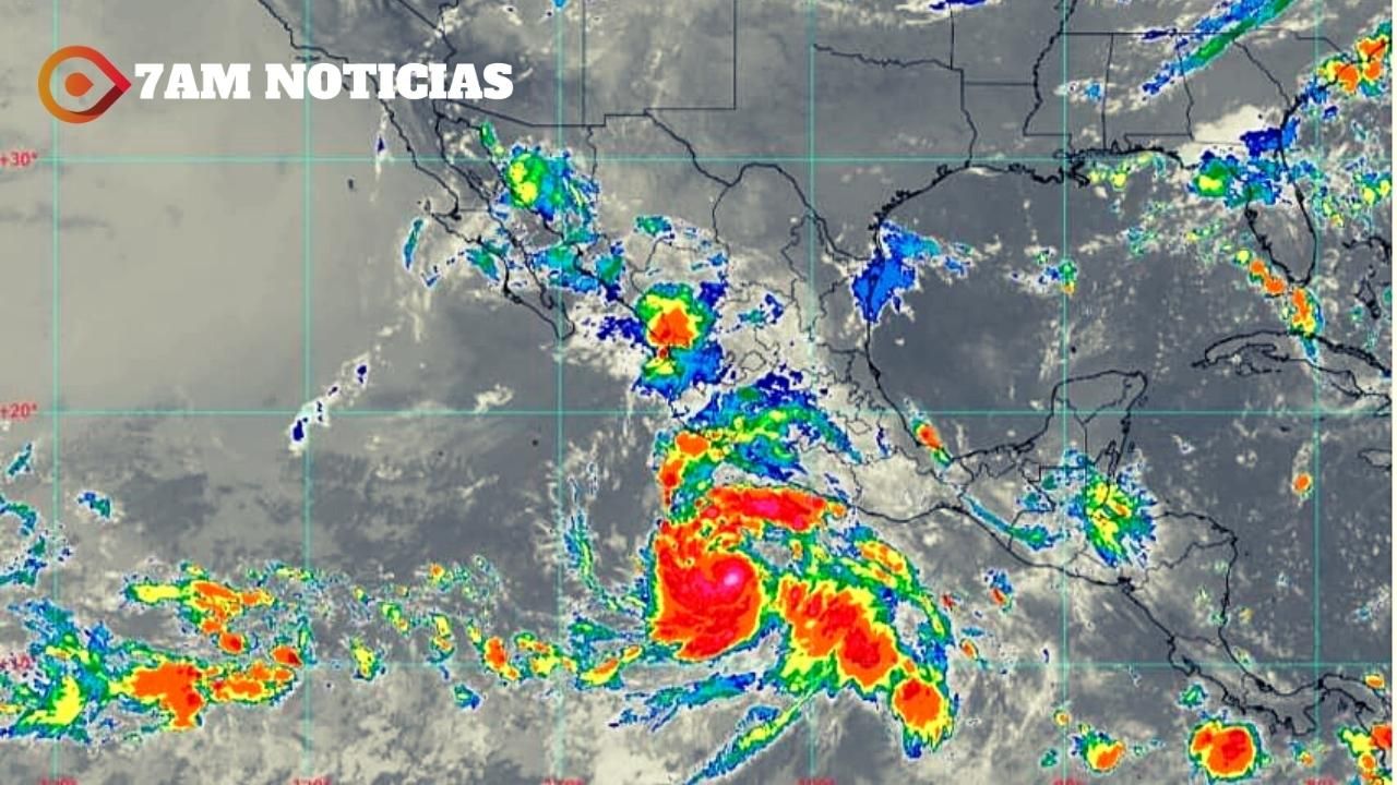 Protección Civil Colima alerta sobre lluvias intensas en Colima por Tormenta Tropical ‘Estelle’ este fin de semana