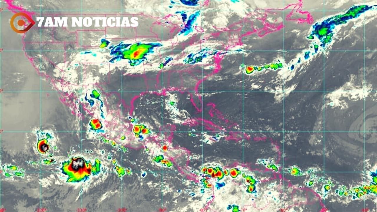 Tormentas Frank y Georgette se alejan de las costas, pero pronostican que seguirán lluvias fuertes en Colima