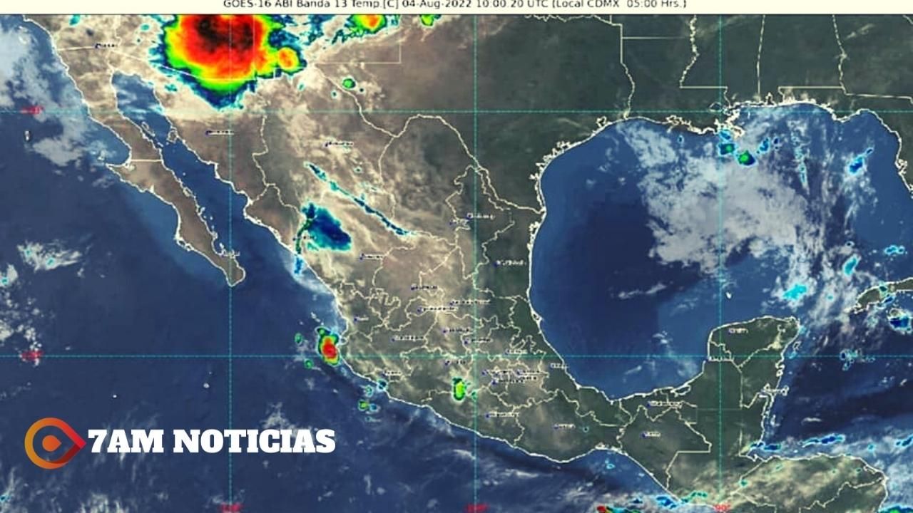 Protección Civil alerta sobre chubascos con lluvias puntuales fuertes en Colima, las próximas horas