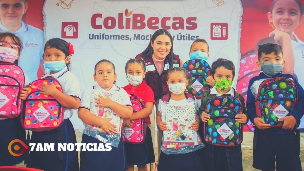 Con ColiBecas, Gobierno de Colima entregó esta semana 3,824 uniformes en Armería y 300 mochilas y útiles en Cuauhtémoc y Villa de Álvarez