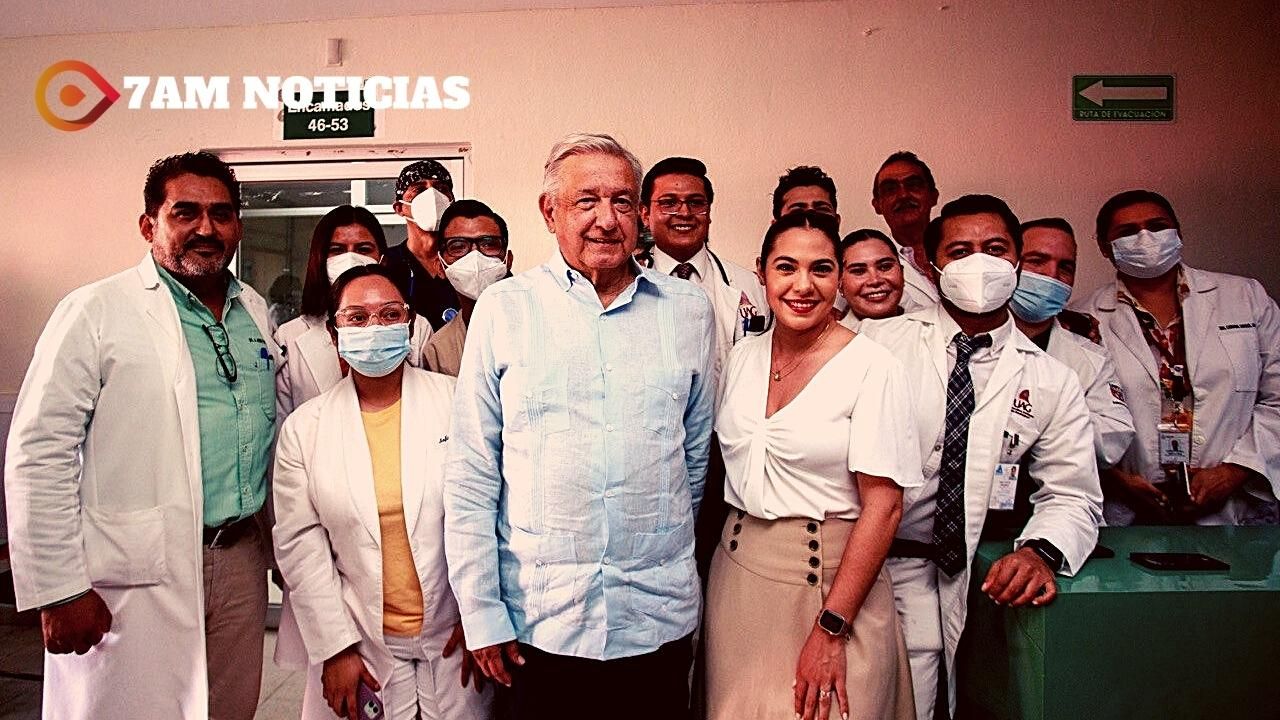 Indira Vizcaíno y AMLO inician entrega de 250 basificaciones a personal del Sector Salud, bajo el modelo IMSS-Bienestar