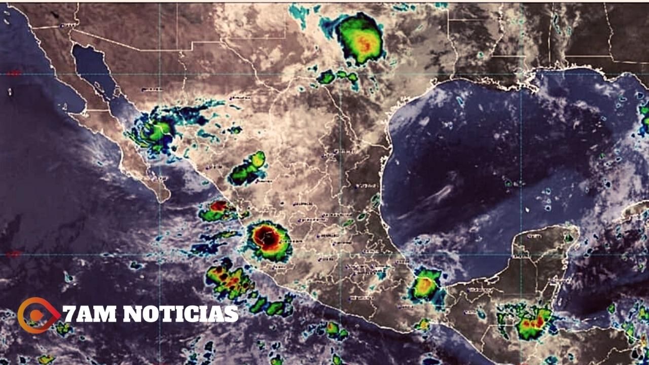 Chubascos y lluvias puntuales fuertes en algunas zonas de Colima, este martes: Protección Civil