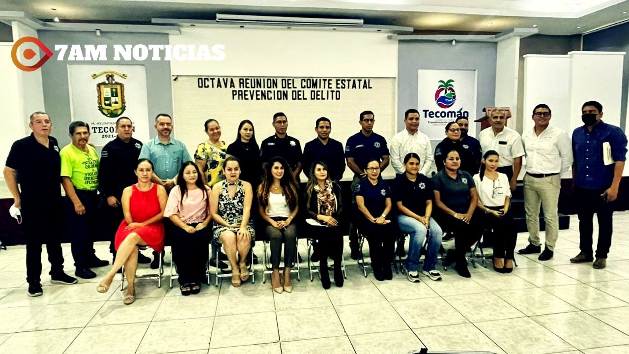 En Tecomán se realizó la 8va reunión del Comité Estatal de Prevención del Delito