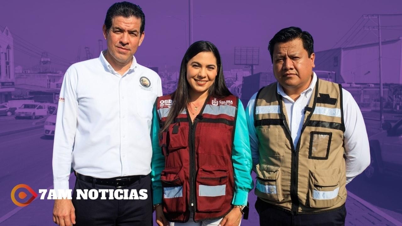 Gobernadora "corta el listón" de obra de embellecimiento del acceso principal al puerto de Manzanillo