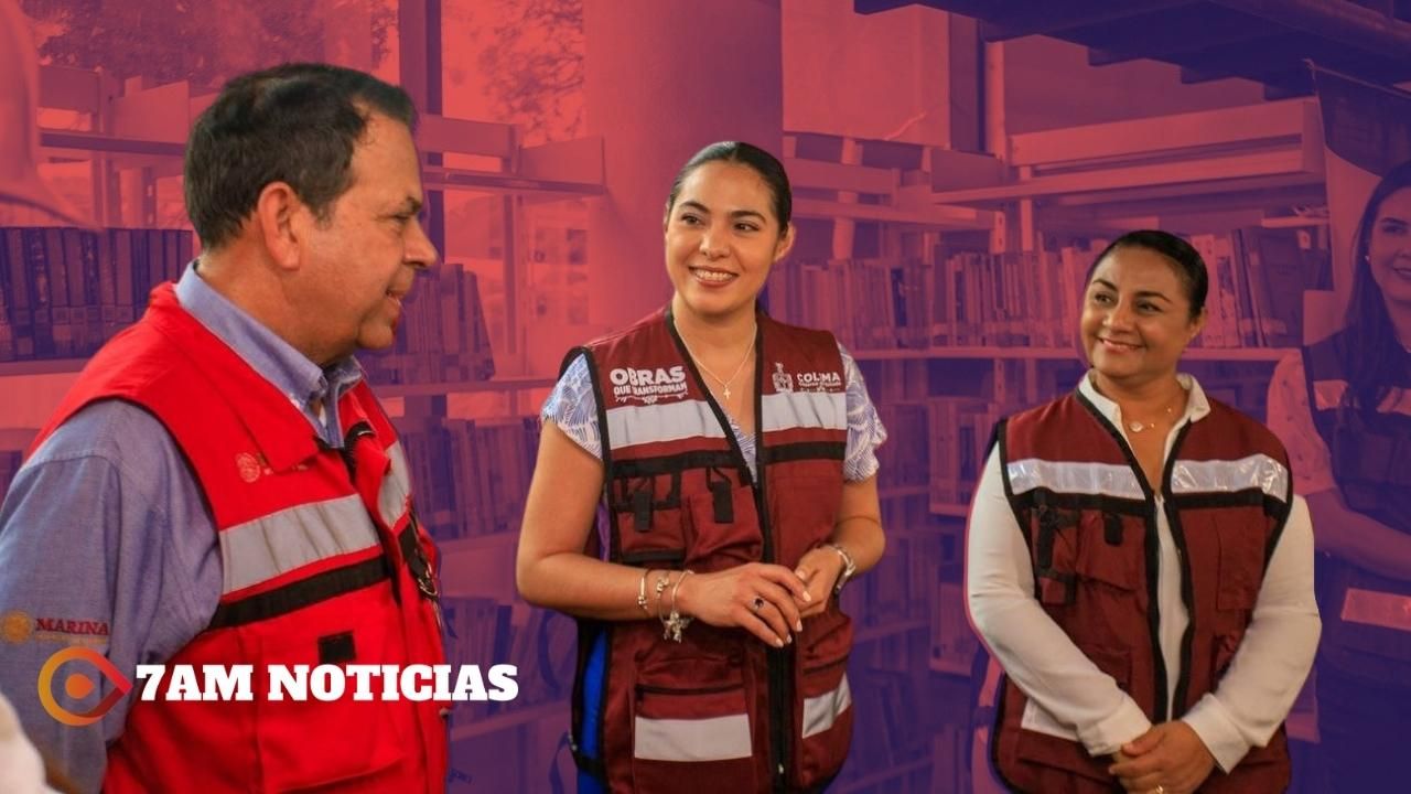Indira encabeza arranque de #ObraQueTransforma para remodelar la biblioteca Julia Piza, en Manzanillo