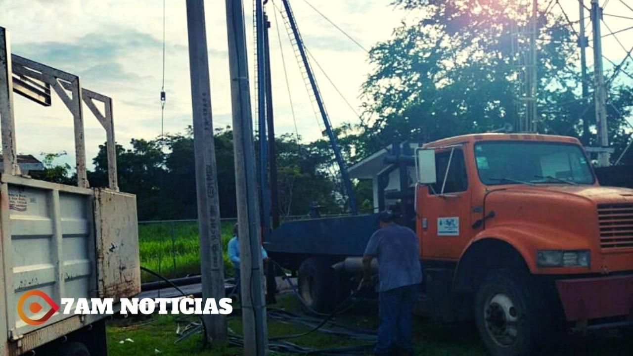 CIAPACOV realiza reparación en el equipo “Nuevo Colima” que abastece a las colonias Solidaridad, Colinas y Almendros