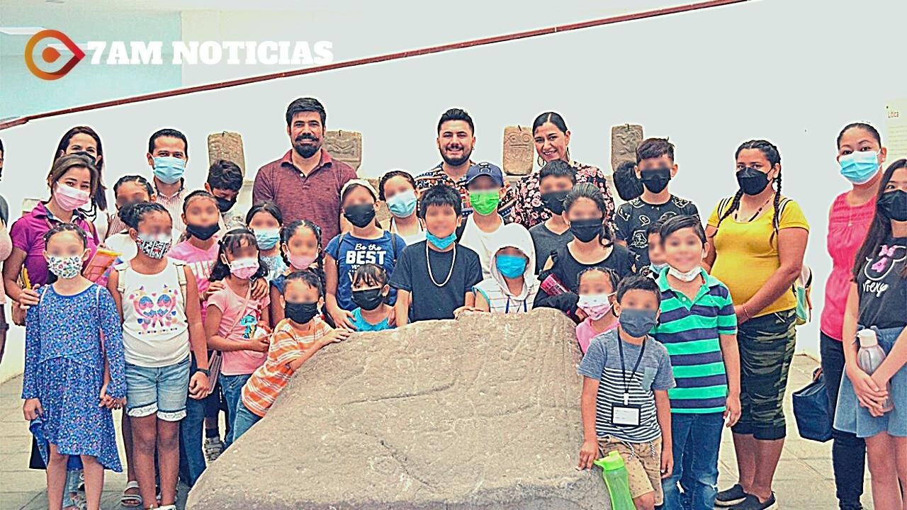Niñas y niños de zonas rurales continúan participando en visitas guiadas a museos y bibliotecas de Colima