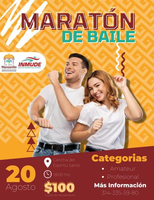 Ayuntamiento de Manzanillo realizará “Maratón de Baile” el próximo sábado