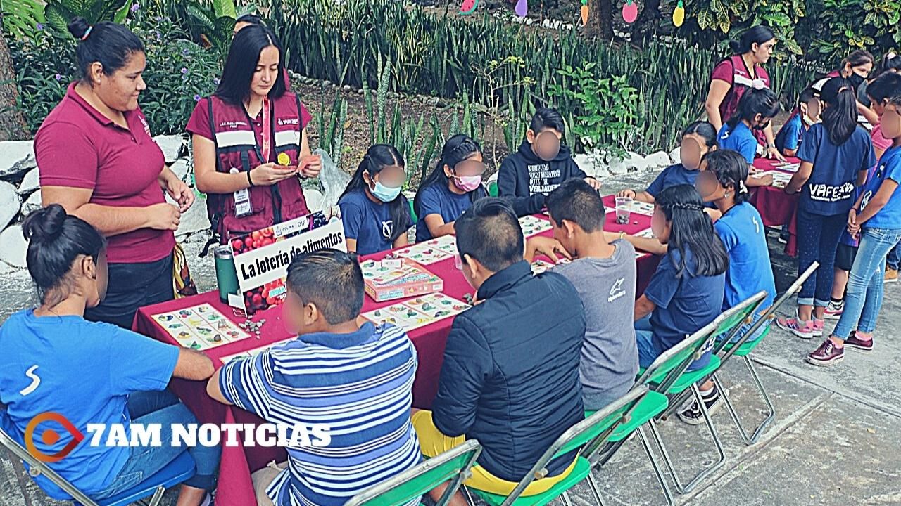 DIF Estatal realiza Feria de la Alimentación para niñas, niños y adolescentes