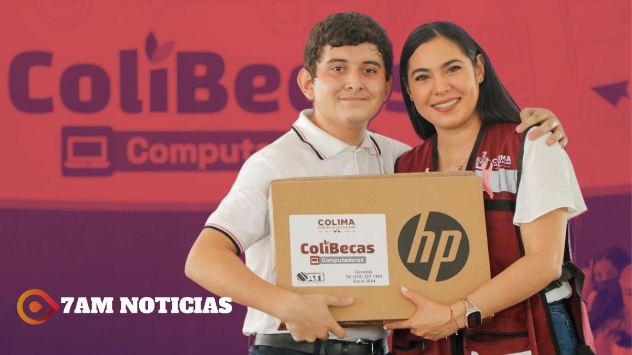 Gobernadora entrega miles de computadoras gratuitas a estudiantes de Manzanillo