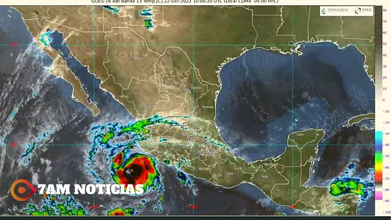 ‘Roslyn’ ya es huracán categoría 3 y se intensificará hoy mismo al nivel 4