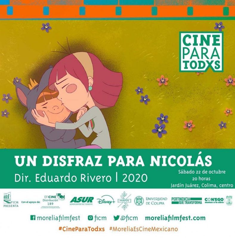 Ayuntamiento de Colima y HuertoCinema proyectarán “Un disfraz para Nicolás”