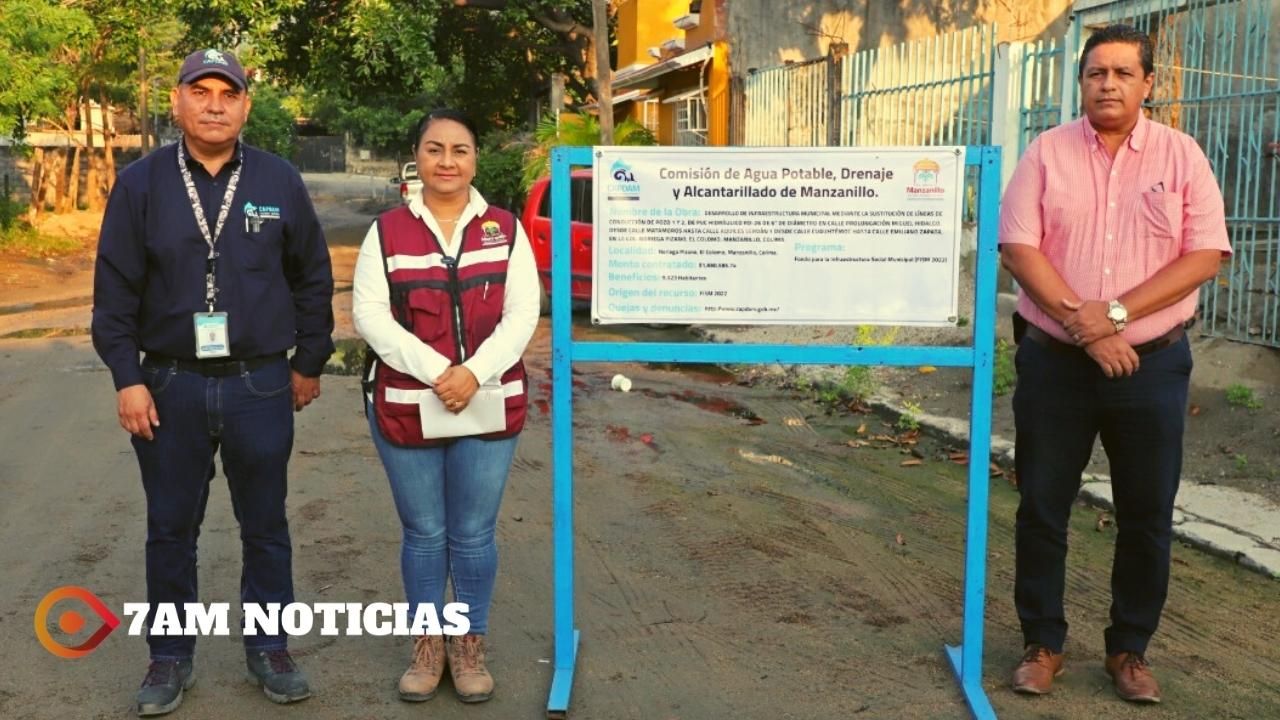 Griselda Martínez arranca obra para sustitución de red de agua potable en la delegación de El Colomo