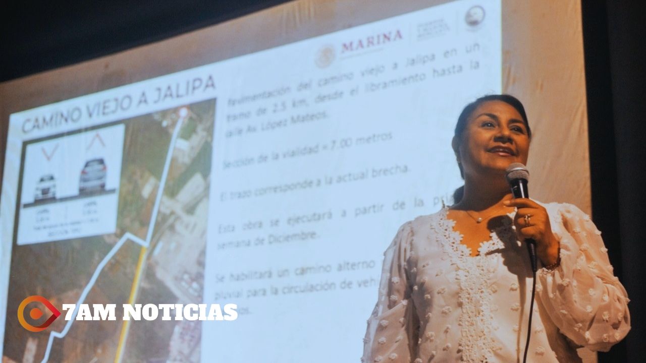 Socializa Griselda Martínez la obra vial hacia Jalipa; inicia la primera semana de diciembre