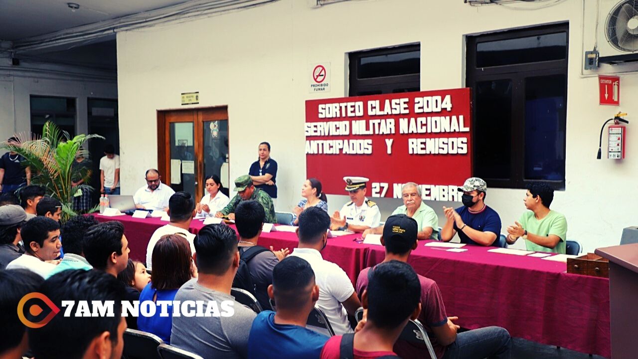 El Ayuntamiento de Manzanillo realiza el Sorteo del Servicio Militar Nacional; inscritos 609 jóvenes