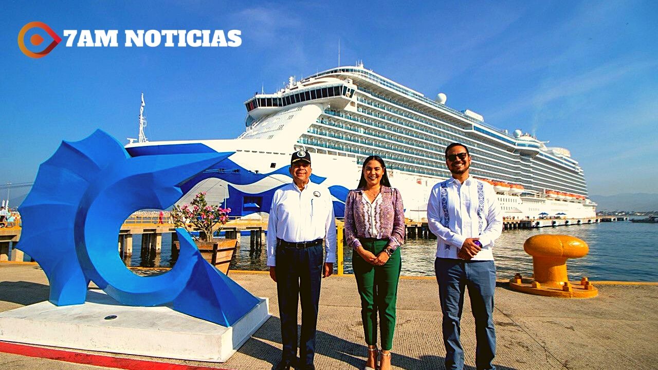 Indira recibió al crucero Royal Princess con 4 mil personas, en el puerto de Manzanillo