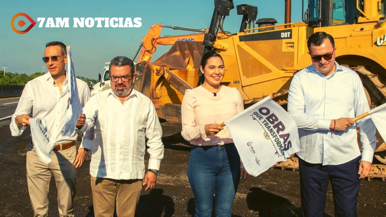 Indira y titular de SICT arrancan ampliación a 6 carriles de la autopista Armería-Manzanillo