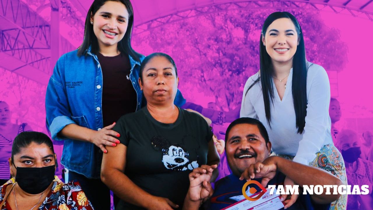 Indira y Viri entregan 111 tarjetas Bienestar de Personas con Discapacidad en Coquimatlán