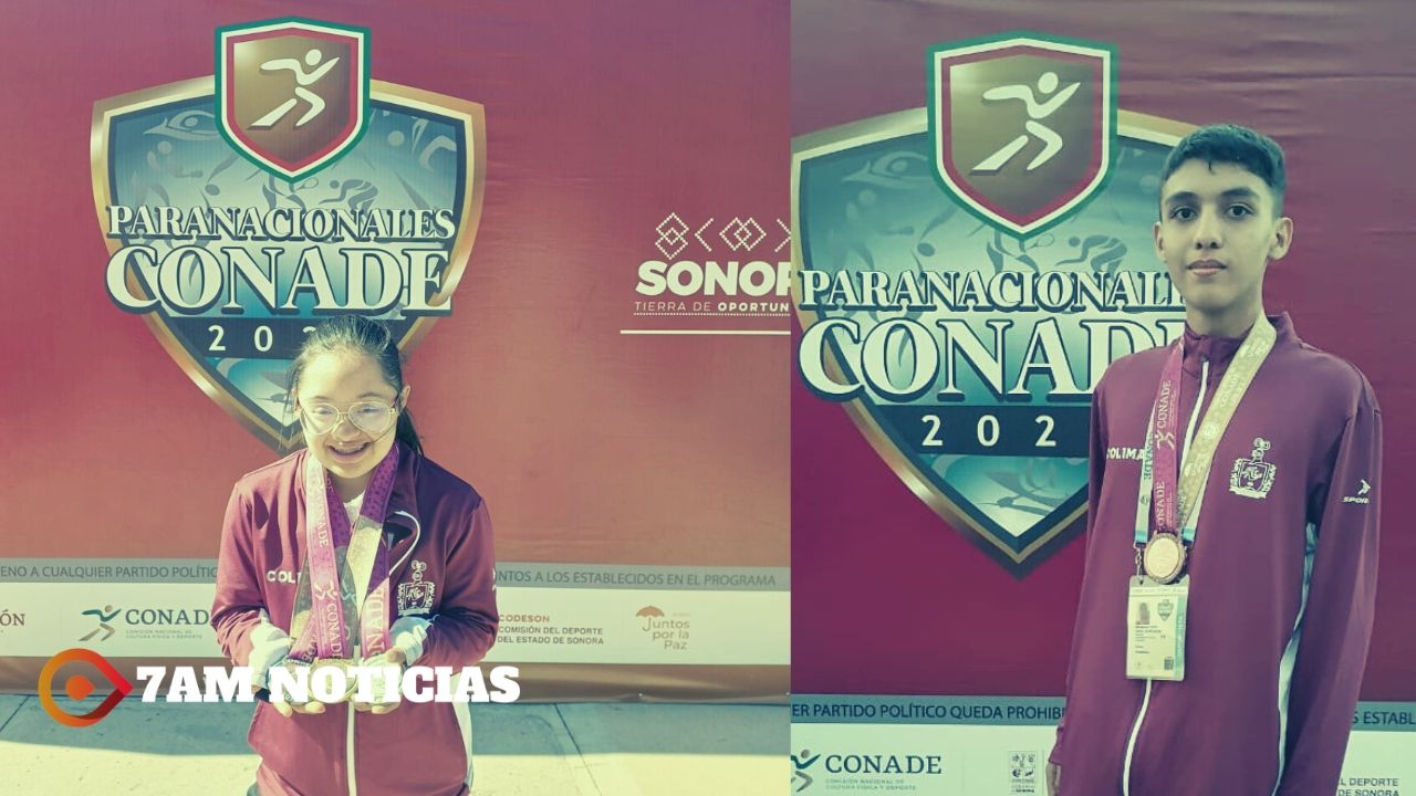 Karol Segoviano y Jeancarlos Ortiz logran medallas a Colima en los Juegos Paranacionales, en Sonora