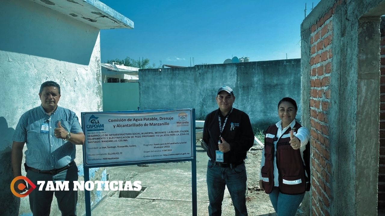 Presidenta de Manzanillo arranca otra obra hidráulica que beneficiará a 7 mil personas