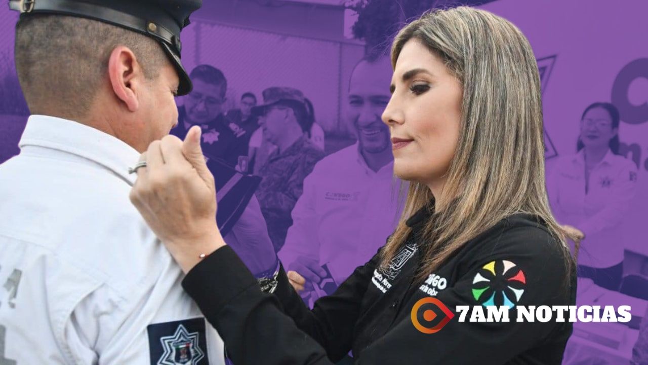 Margarita Moreno otorga ascensos y reconocimientos a policías municipales