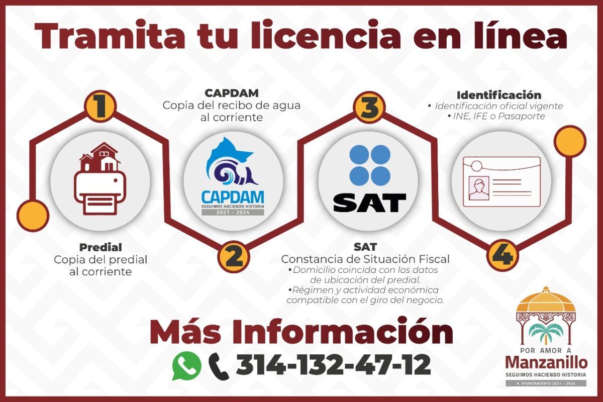 Alerta Ayuntamiento de Manzanillo sobre personas que intentan cometer fraude en trámites de licencias comerciales