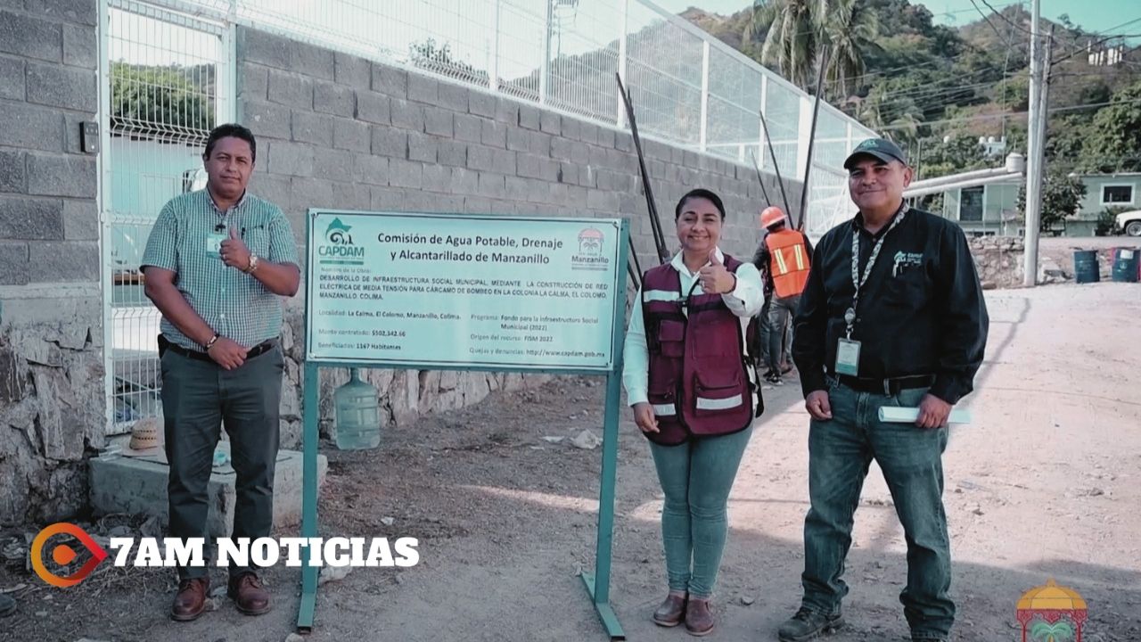 Alcaldesa de Manzanillo supervisa obra que dará un mejor servicio se agua a más de 1 mil personas