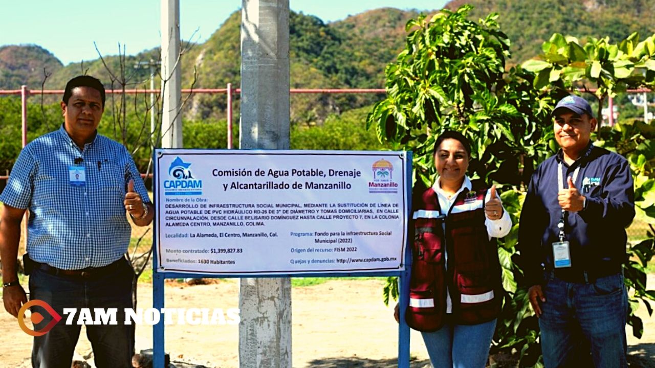 Griselda Martínez supervisa construcción de nueva red de agua potable para La Alameda