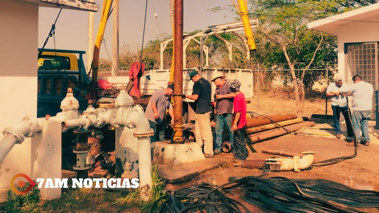 CIAPACOV realiza la sustitución de bomba del Pozo Nuevo Colima en Villa de Álvarez