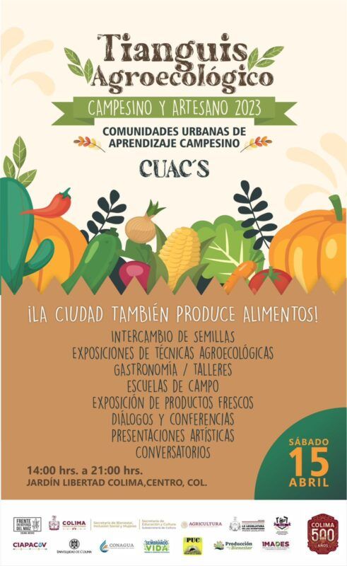 Diputado Alfredo Álvarez invita a acudir este sábado al Tianguis Agroecológico, Campesino y Artesano 2023, en el Jardín Libertad