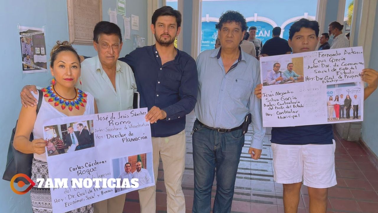 Morena Colima exhibe a funcionarios cercanos de Carlos N. que están presentes en el Ayuntamiento de Margarita Moreno