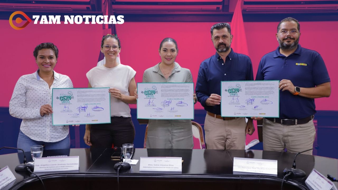 Gobernadora, Canirac e IP firman manifiesto Por una Colima sin Unicel