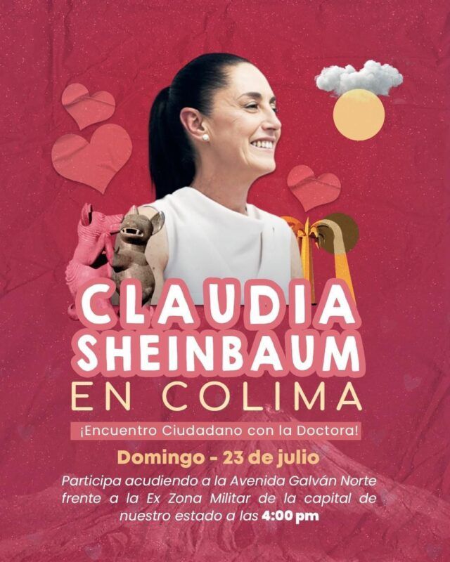 Vladimir Parra invita a visita de la Dra. Claudia Sheinbaum en Colima