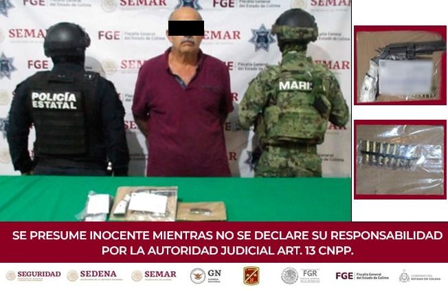 Policía Estatal detiene en Colima a una persona por portación de arma de fuego