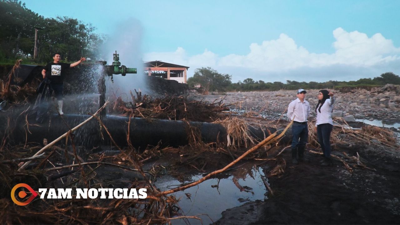 Tras huracán “Lidia”, CIAPACOV trabaja en reparar fuga en válvula del acueducto Zacualpan que abastece a Colima y VdeA