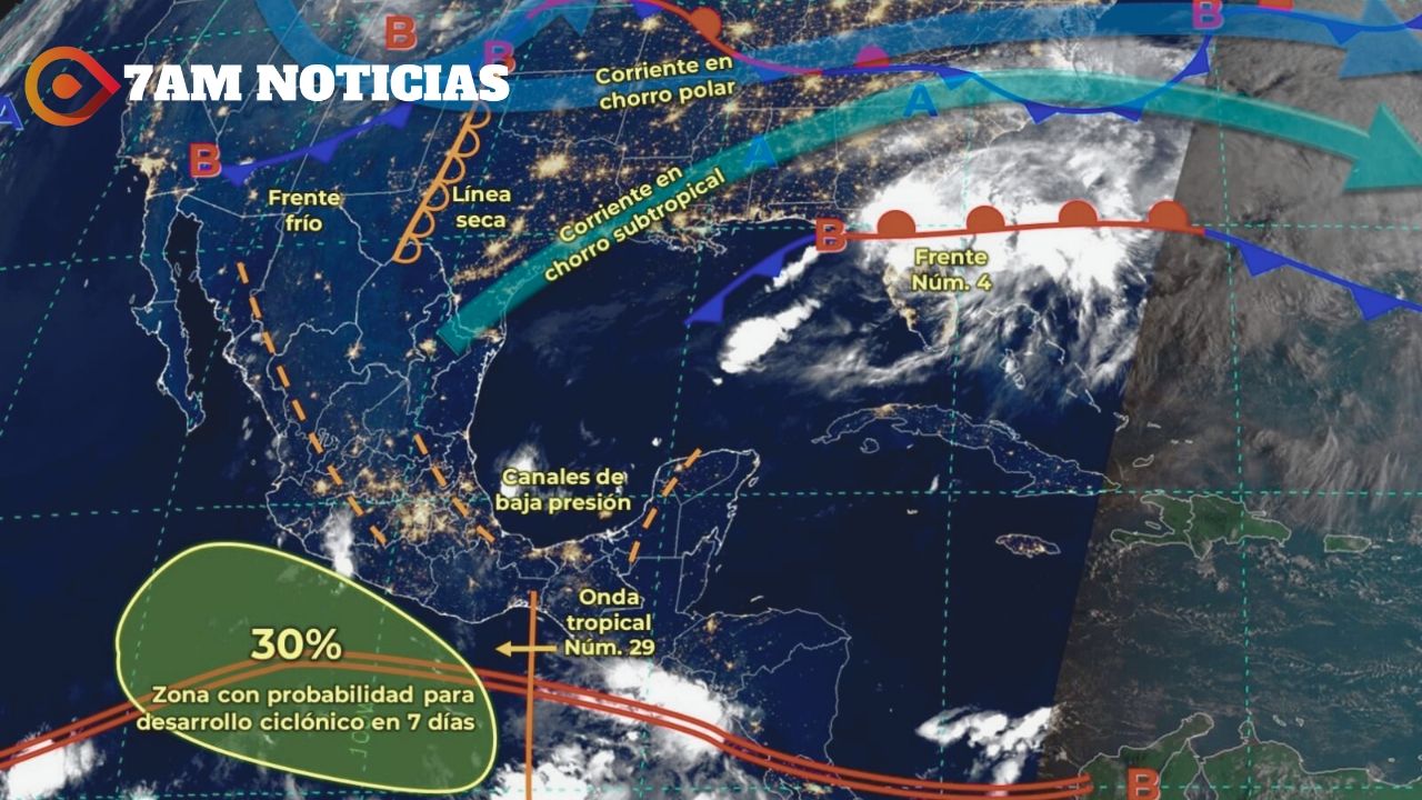 Hoy podrían originarse intervalos de chubascos en algunas zonas de Colima