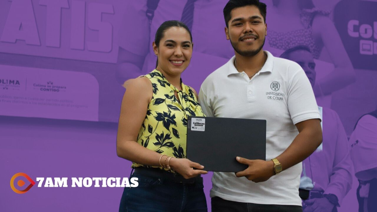 Más de 1,700 estudiantes de Manzanillo reciben este miércoles laptops gratuitas de manos de Indira