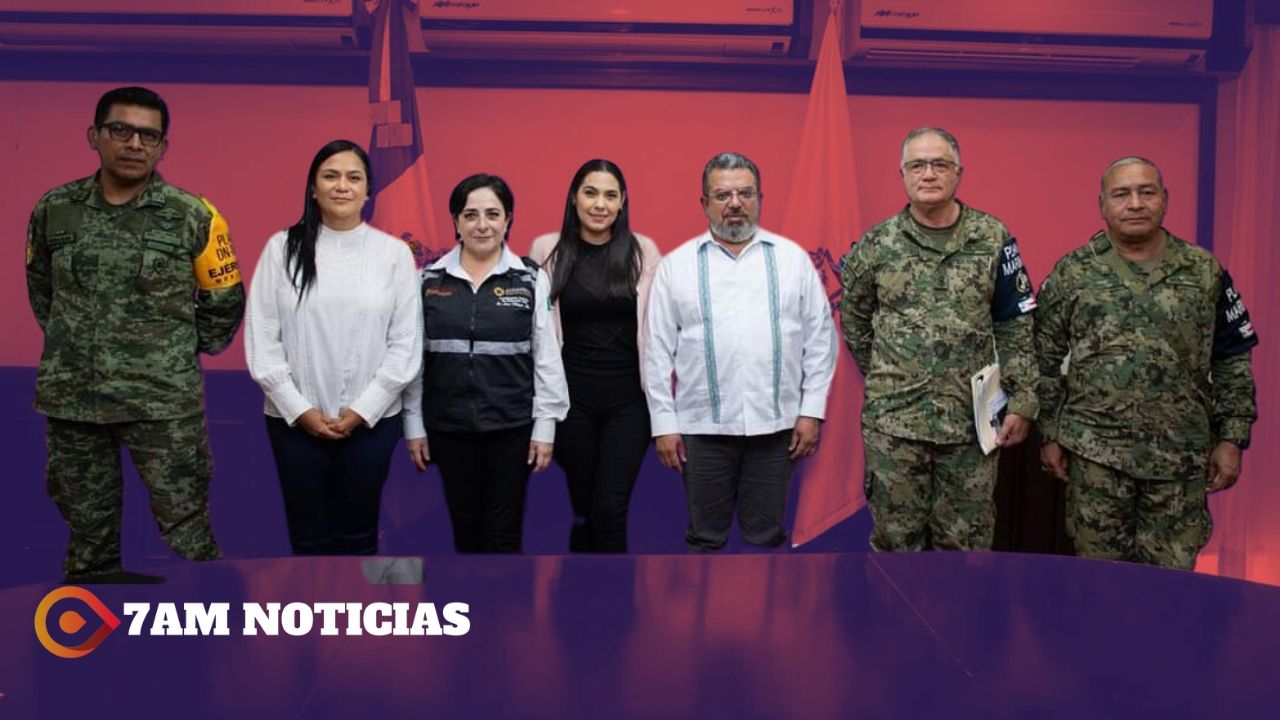 Titulares de Bienestar, CNPC y SICT se reúnen con gobernadora Indira Vizcaíno para conocer afectaciones del huracán 'Lidia’