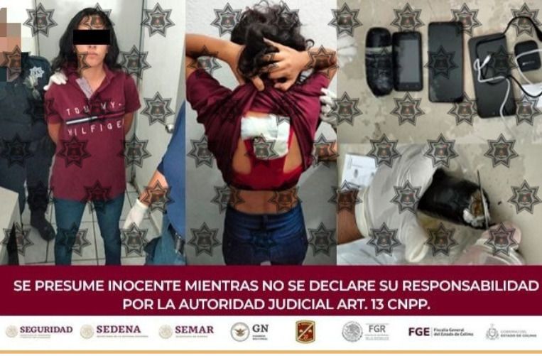 Seguridad Pública detiene a persona que intentaba ingresar droga y celulares al Cereso de Colima