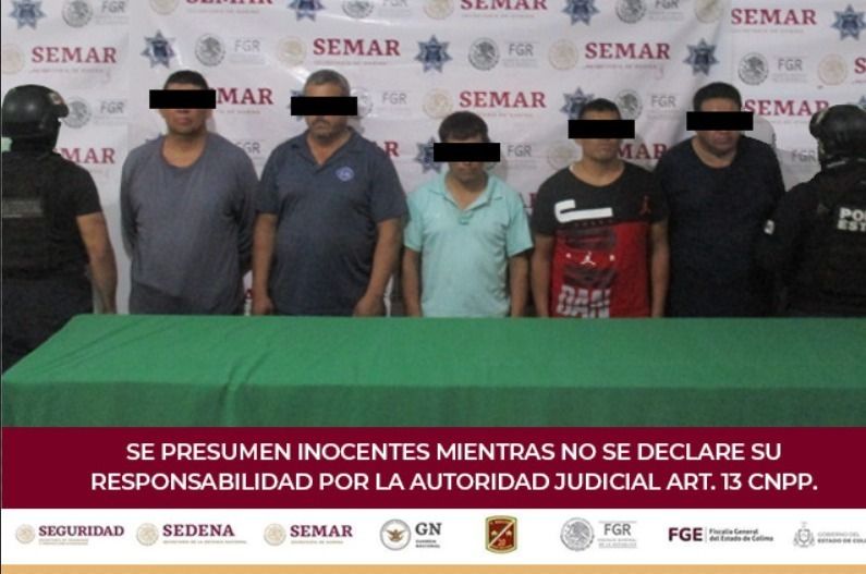 Policía Estatal de Colima detiene a 5 sujetos por privación ilegal de la libertad