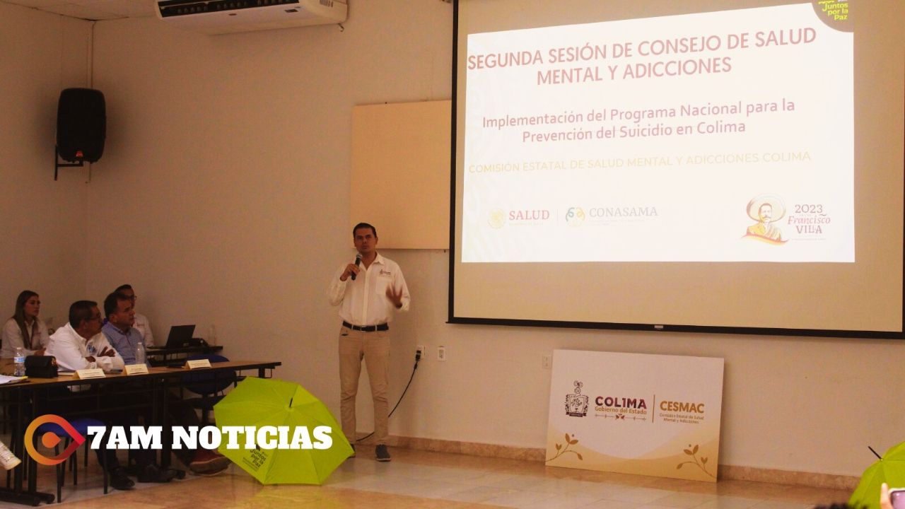 Instituciones revisan situación de salud mental y adicciones en Colima
