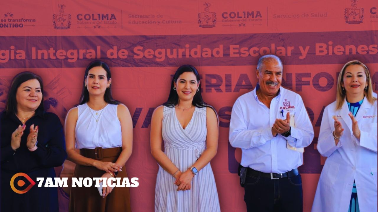 Indira participa en Feria Informativa de Seguridad Escolar y Bienestar Humano, en Santiago, Manzanillo