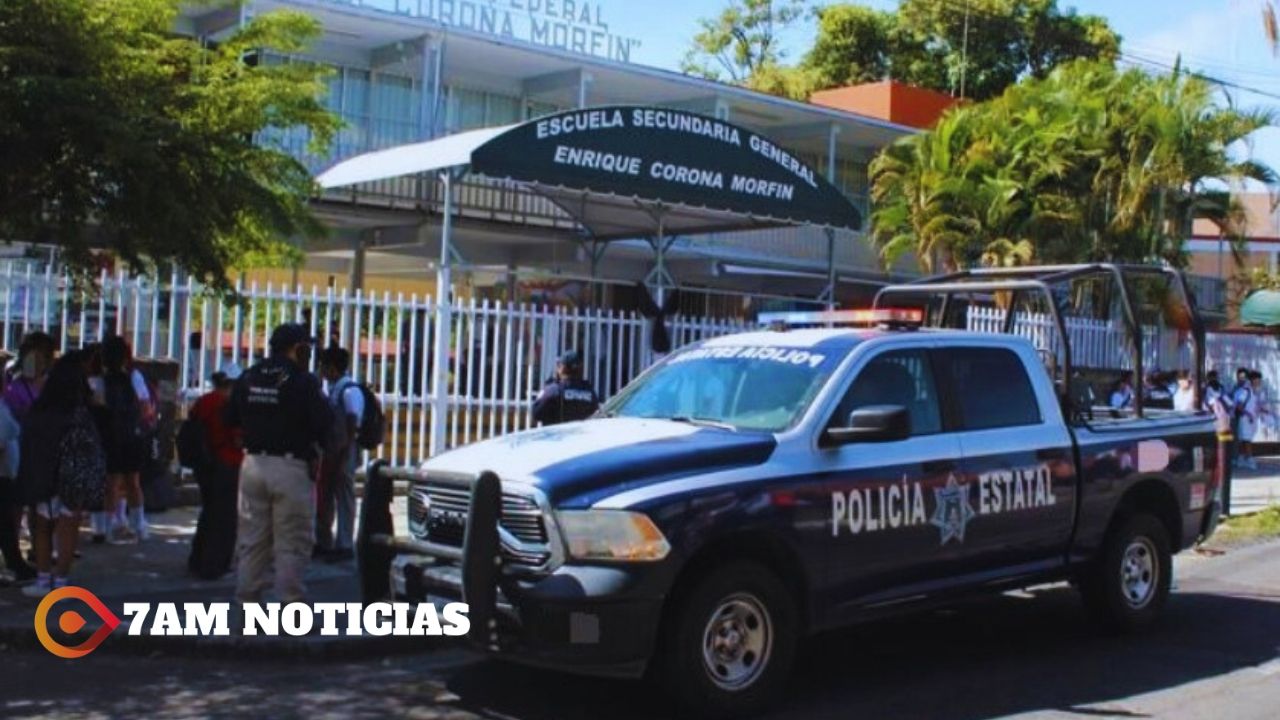 Policía Estatal de Colima activa operativo para salvaguardar a estudiantes en regreso a clases
