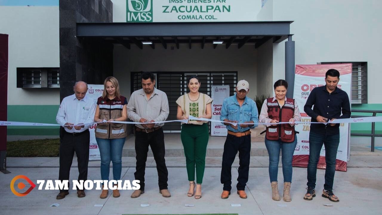 Indira entrega el nuevo Centro de Salud de Zacualpan, en Comala; se invirtieron más de 8 mdp