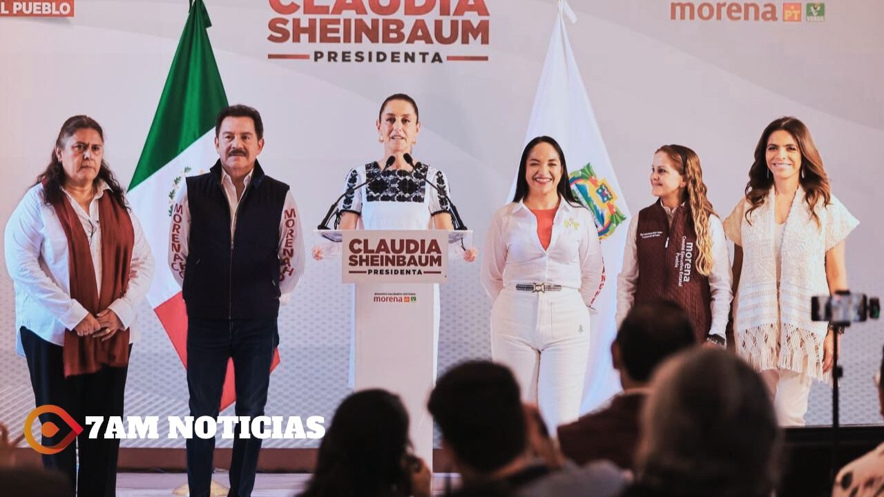 «Vamos a conectar todo el país»: Claudia Sheinbaum va por una «República prospera y conectada» con más trenes de pasajeros y carreteras en Puebla