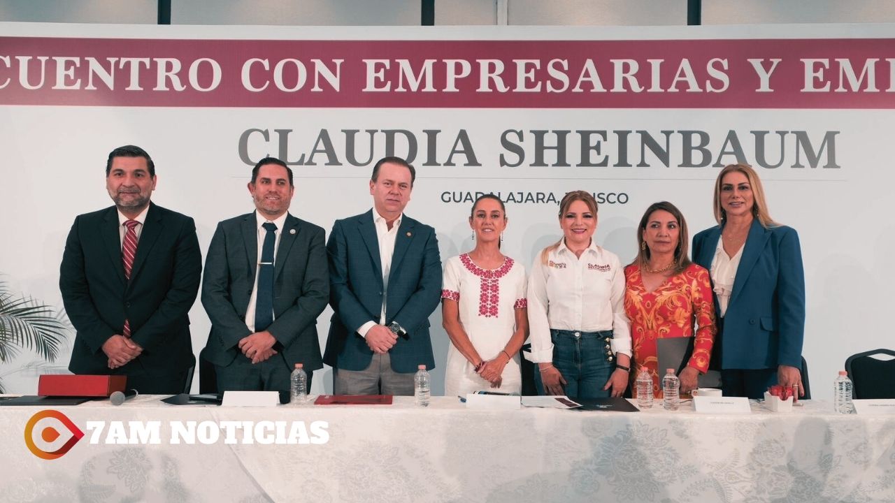 "No podemos pensar en el divorcio de la gran empresa con la pequeña empresa": Claudia Sheinbaum expone la creación de cadenas productivas ante empresarios y empresarias de Jalisco