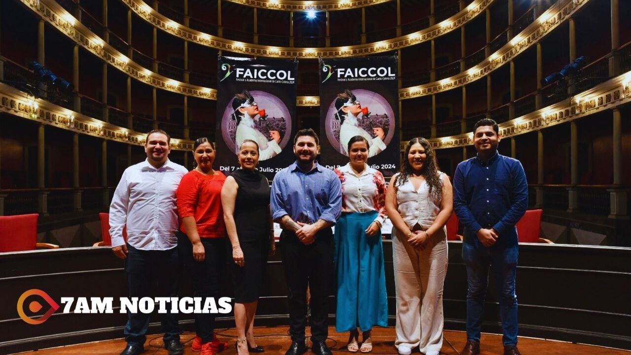 Cultura Colima anuncia el Primer Festival y Academia Internacional de Canto 2024