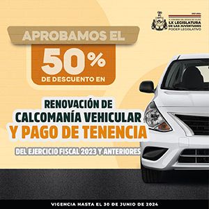 Gobierno del Estado de Colima - Renovación Calcomanía Vehicular y Pago de Tenencia - Banner